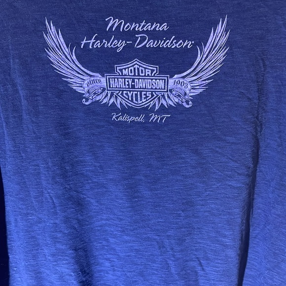 Women’s Kalispell, Montana Harley-Davidson Long Sleeve Shirt size L - Picture 5 of 5